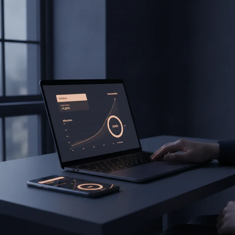 Zylkenix Primo dashboard showing balance, performance tiles and recent activity